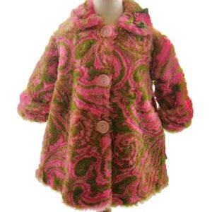 Corky and Company Faux Fur Swing Coat, Gir…